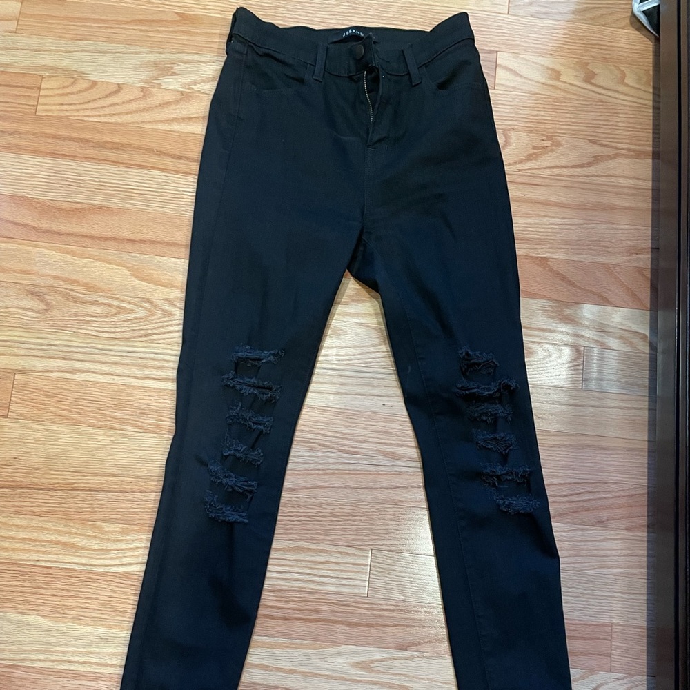 J brand size 26 skinny ripped jeans